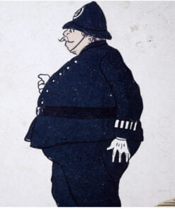 Alternative view of Policemen PC - "Am sending you a PC for your collection".