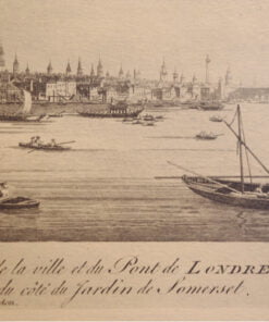 A West View of London with the Bridge, taken from Somerset Gardens. - Image 3