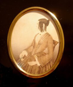 Alternative view of Naïve Watercolour Portrait 1840-50