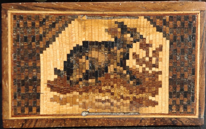 Small Tunbridgeware Panel of Rabbit