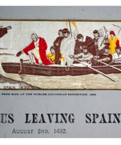 Stevengraph of Columbus Leaving Spain - Image 2