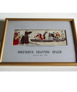 Stevengraph of Columbus Leaving Spain - Image 3