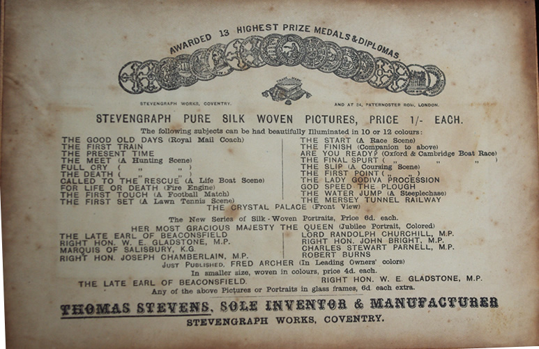 Stevengraph of "The Final Spurt" (STG170) - Image 3
