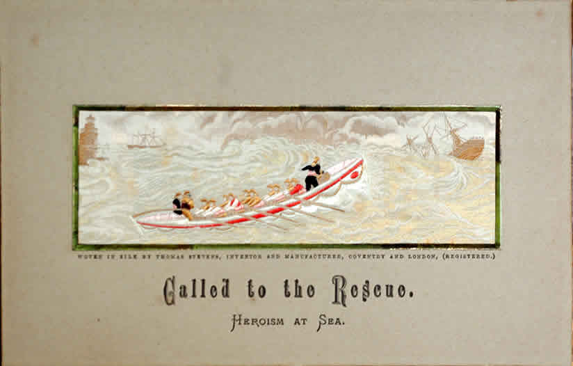 Stevengraph of Called to the Rescue