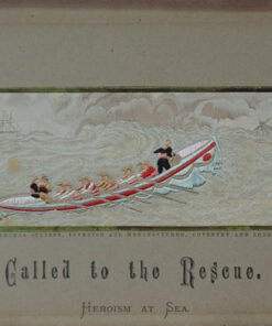 Stevengraph of Called to the Rescue with unrecorded Back Label