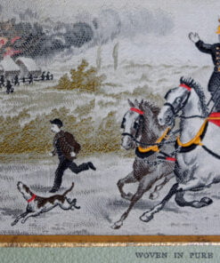 Stevengraph of For Life or Death - Heroism on Land (Two Horses) - Image 3