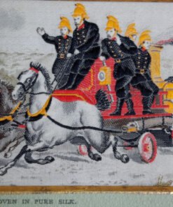 Stevengraph of For Life or Death - Heroism on Land (Two Horses) - Image 4