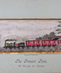 Stevengraph of  The Present Time 60 Miles an Hour