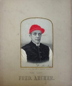 Stevengraph of The Late Fred Archer - Lord Falmouth Colours