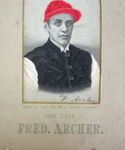 Stevengraph of The Late Fred Archer - Lord Falmouth Colours - Image 3