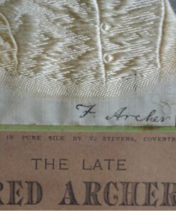 Alternative view of Stevengraph of The Late Fred Archer - Unknown Owner Colours