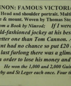 Stevengraph of Tom Cannon - Lord Roseberry Colours - Image 4