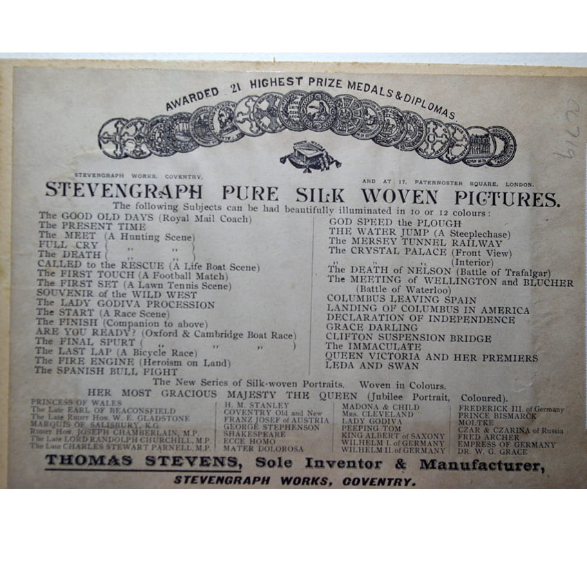 Stevengraph of Peeping Tom - Image 5