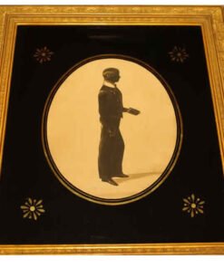 Silhouette Boy Standing Facing Right - Image 6