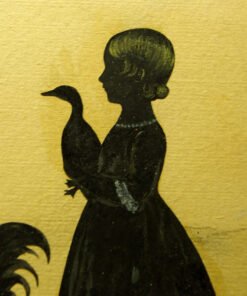 Silhouette of Mother and Daughter, Chicken and Goose - Image 4