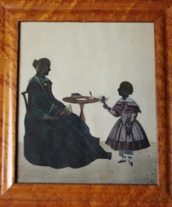 Coloured Silhouette by J Foster signed