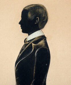Samuel Metford (1810-96) Full Length Silhouette Portrait of a Young Boy. - Image 3