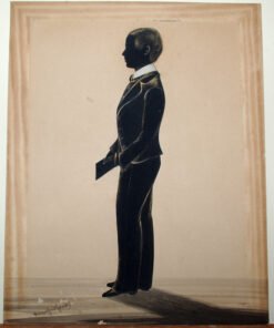 Samuel Metford (1810-96) Full Length Silhouette Portrait of a Young Boy. - Image 4