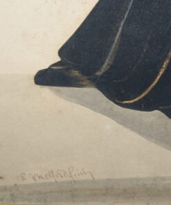 Samuel Metford (1810-96) Full Length Silhouette Portrait of a Lady. - Image 3