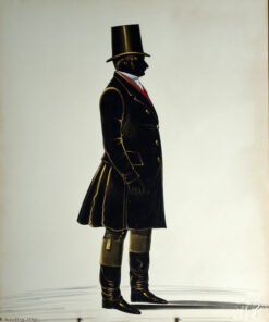 Cut and painted Silhouette by R Grindley, 1849.