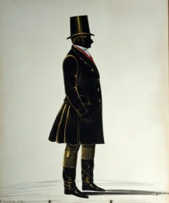 Cut and painted Silhouette by R Grindley, 1849.