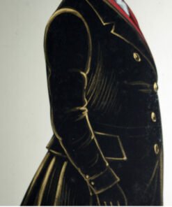 Alternative view of Cut and painted Silhouette by R Grindley, 1849.