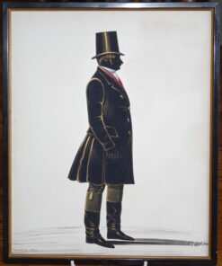 Cut and painted Silhouette by R Grindley, 1849. - Image 7
