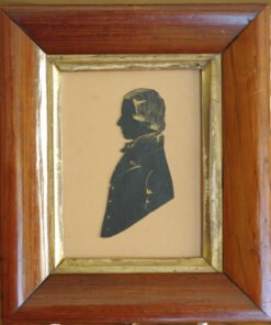 Gilt Decorated Silhouette of a Boy