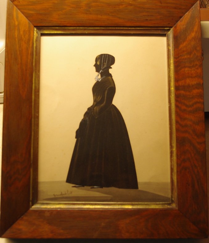 Samuel Metford (1810-96) Full Length Standing Portrait of a Lady.