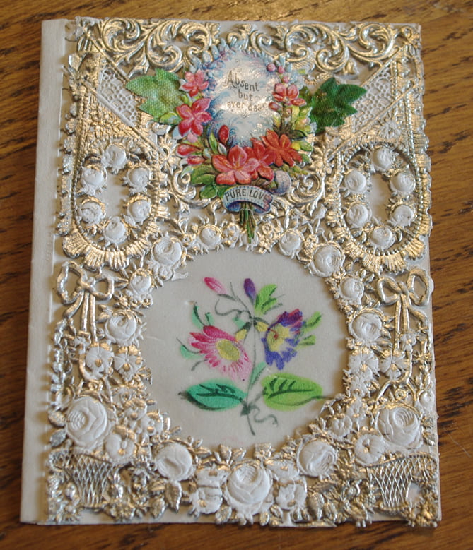 Valentine Card with Satin Panel