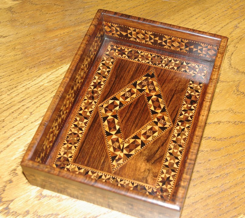 Tunbridgeware Desk/Dressing Table Tidy - Image 2