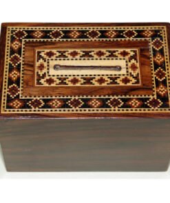Alternative view of Tunbridgeware Money Box