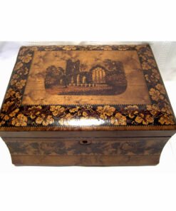Alternative view of Tunbridgeware Muckcross Abbey Workbox