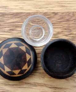 Tunbridge ware Rouge or Salve Pot - Image 5