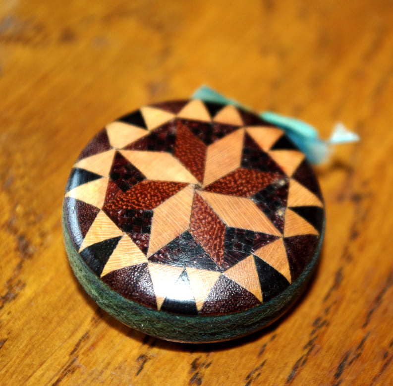 Tunbridgeware Button Star Pin Cushion (2) - Image 2