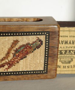 Tunbridgeware Bird Matches Box
