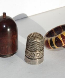 Tunbridgeware Stickware & Rosewood Thimble Holder - Image 3