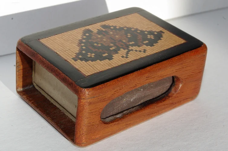 Tunbridgeware Butterfly Matches Box - Image 3