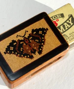 Tunbridgeware Butterfly Matches Box - Image 4