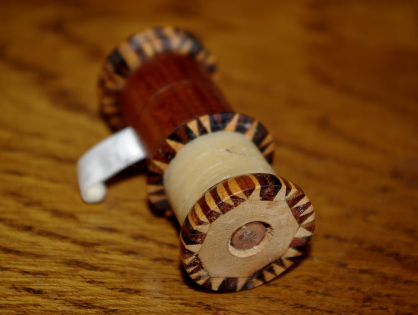 Tunbridgeware Pin Cushion and Waxer - Image 4
