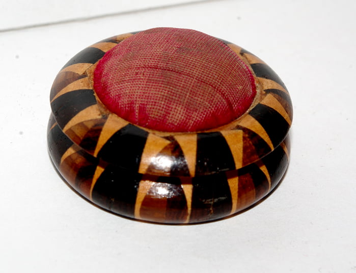 Tunbridgeware Circular Pin Cushion