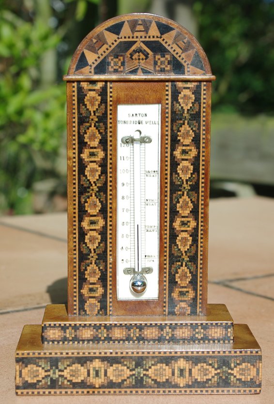 Tunbridgeware Desk Thermometer by T Barton - Image 4
