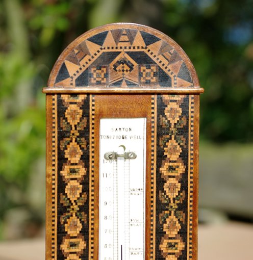 Tunbridgeware Desk Thermometer by T Barton - Image 5