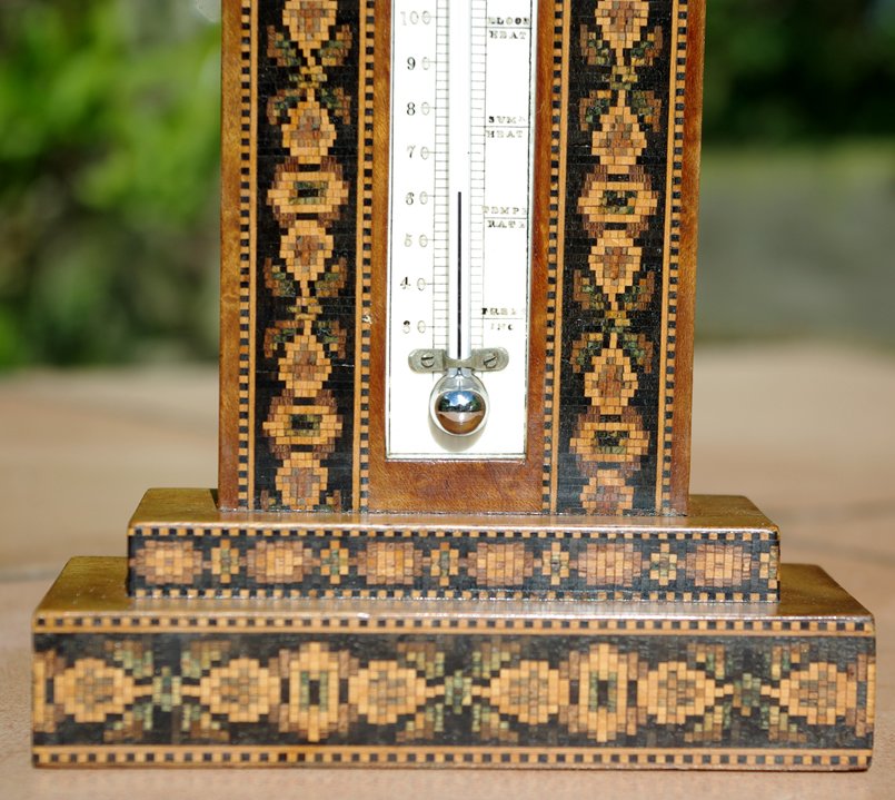 Tunbridgeware Desk Thermometer by T Barton - Image 7