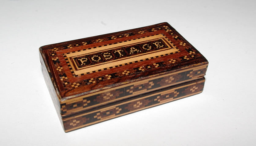 Tunbridgeware Postage Box