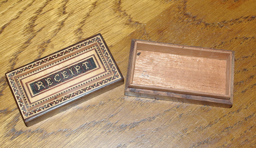 Tunbridgeware Receipt Box - Image 2