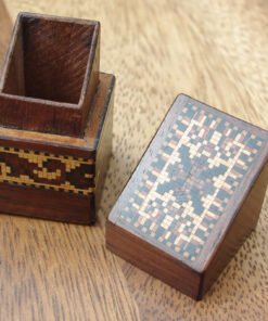 Alternative view of Tunbridgeware Lozenge Needles Box