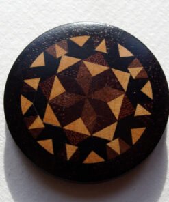 Tunbridgeware Star and Cross Pin Wheel