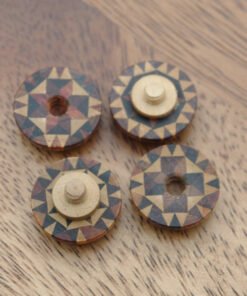 Tunbridgeware Pair of Bookmark Buttons - Image 4