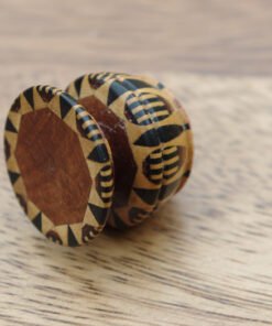 Alternative view of Tunbridgeware Goblet shaped Pincushion